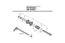 Núcleo Shimano FH-MT400B -Topeak Ventas nucleo shimano fh mt400b 2